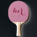 Him or Her Game Bride Groom Ping Pong Paddle<br><div class="desc">Paddles for fun wedding and engagement games! Ask the bride and groom questions and they can answer him or her with the paddle.</div>