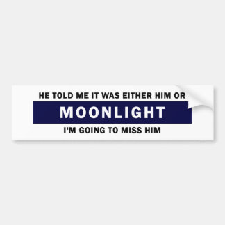 Him or Moonlight Bumper Sticker