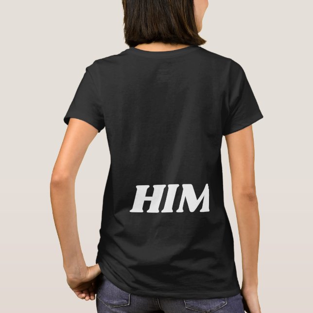Him T-shirt couple [CC-CatCow] (Back)