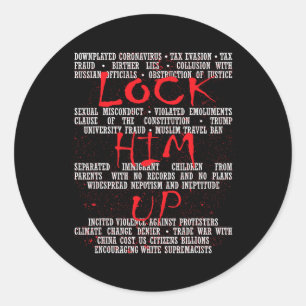 Him Up Anti-trump Classic Round Sticker
