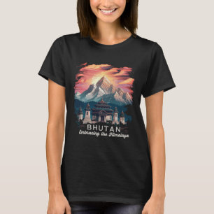 Himalaya Hike Temple Bhutan Costume Hiking Bhutane T-Shirt