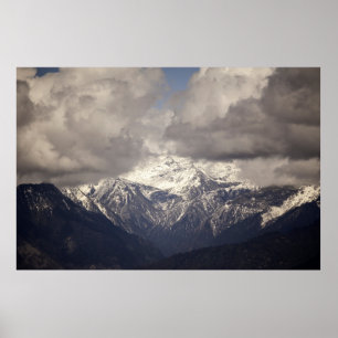 Himalaya in Bhutanbhutan,blue,himalaya,landscape,m Poster