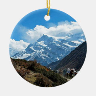Himalaya Mount Everest India Nepal Travel Summer Ceramic Ornament