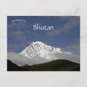 Himalaya Mountains Bhutan Postcard