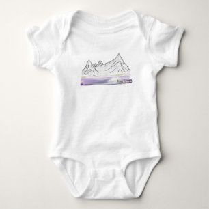 Himalaya Mountains / Himalayas Baby Bodysuit