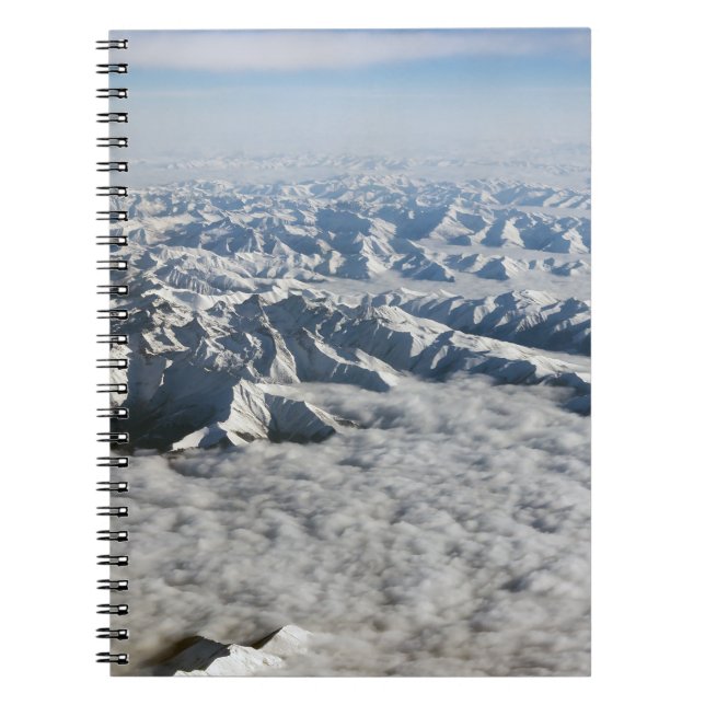 Himalaya mountains under clouds notebook (Front)