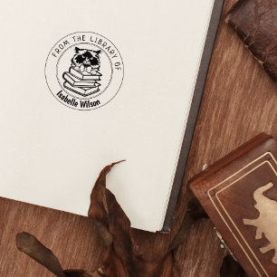 Himalayan Cat, Book From the Library Of   Rubber Stamp