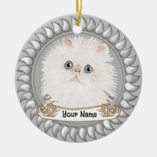 Himalayan Cat custom name ornament