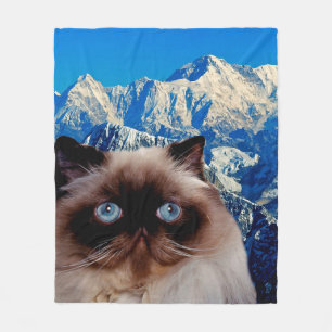 Himalayan Cat Fleece Blanket