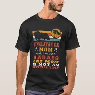 Himalayan Cat Mum Retro Vintage Funny Kitty Cats L T-Shirt