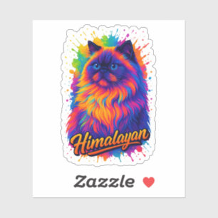 Himalayan Cat Pop Art – Colourful Neon Street-Art