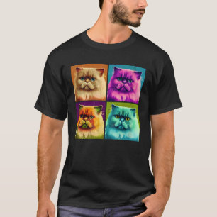 Himalayan Cat Pop Illustration Colourful Animal 1 T-Shirt