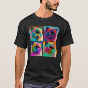 Himalayan Cat Pop Illustration Colourful Animal 2 T-Shirt