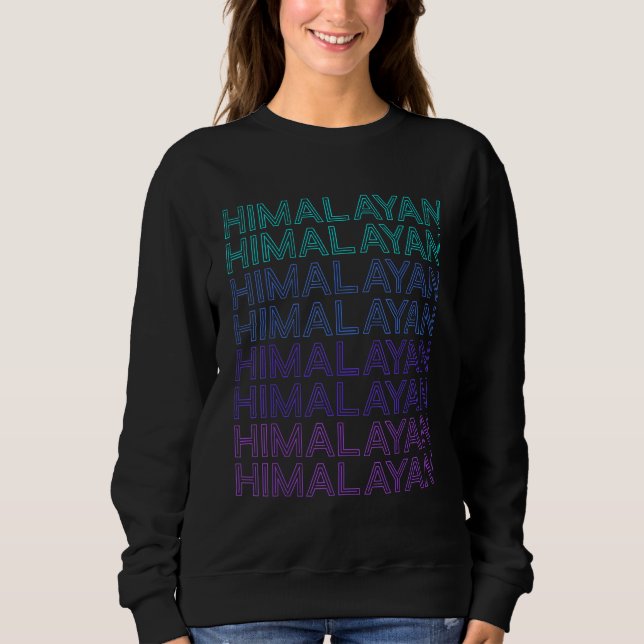 Himalayan Cat Retro Sweatshirt (Front)