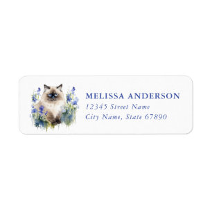 Himalayan Cat Return Address Labels