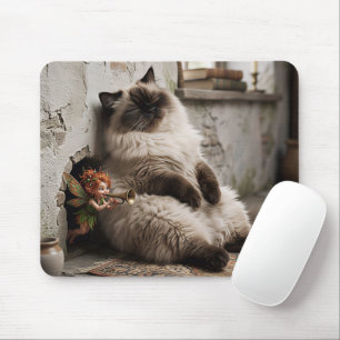 Himalayan Kitty and Pixie Wake Up Surprise  Mouse Pad