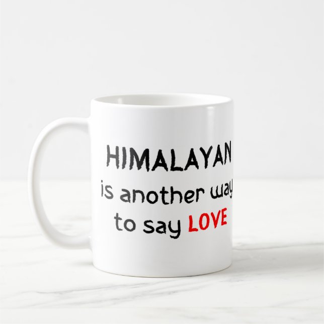 himalayan love coffee mug (Left)