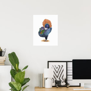 Himalayan Monal Pheasant   Bird Art Print