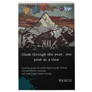 Himalayan Peaks Motivation Calendar 2026 Gift