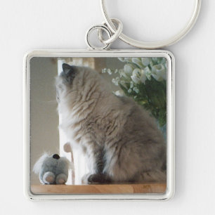 Himalayan Persian Cat Key Ring