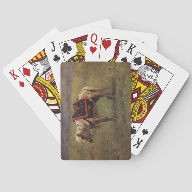 Himalayan Pony (Small Horse) (Vasily Vereshchagin) Playing Cards (Back)