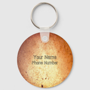 Himalayan Salt And Custom Text Key Ring