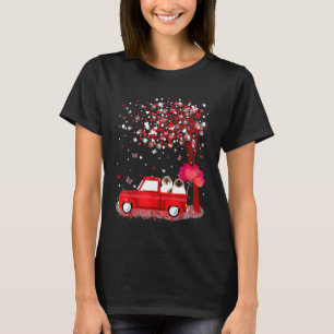 Himalayan Valentines Day Gifts Cats Red Truck Hear T-Shirt