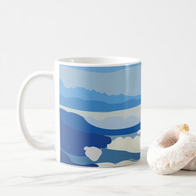 Himalayas Himalayan Mountains  Coffee Mug (With Donut)