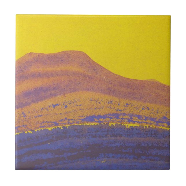 Himalayas (Mountain Range) (by Nicholas Roerich) Ceramic Tile (Front)