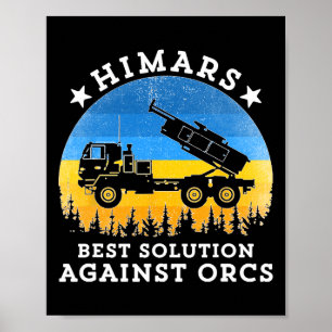 Himars Best Solution Against Orcks Army Ukraine Us Poster