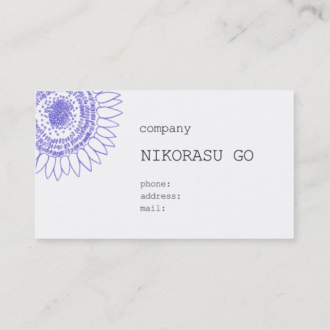 himawari business card (Back)