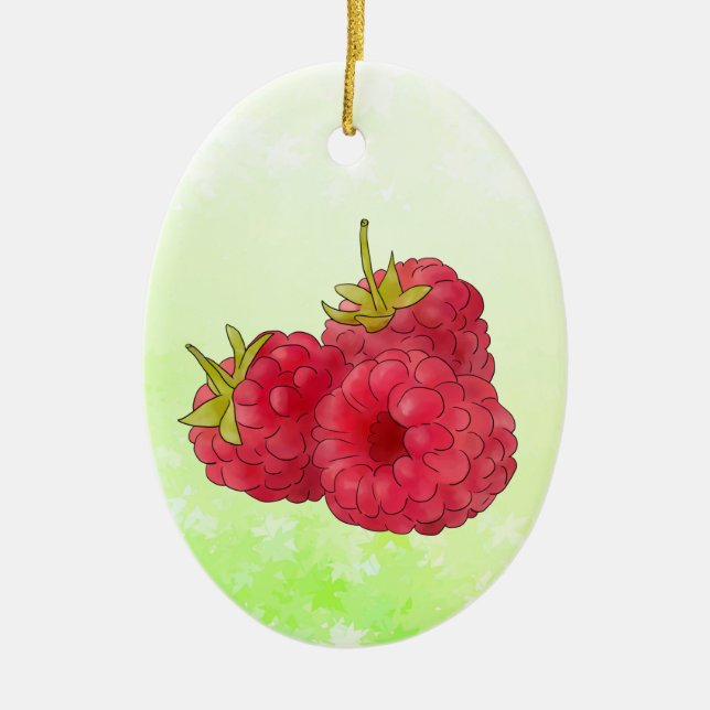 Himbeeren Ceramic Ornament (Front)