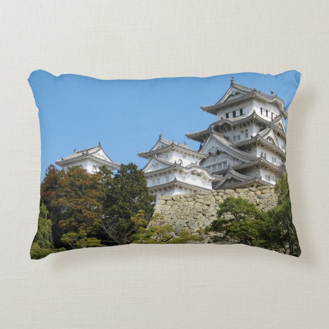 Himeji Castle 姫路城, Hyogo, Japan Decorative Cushion (Front)