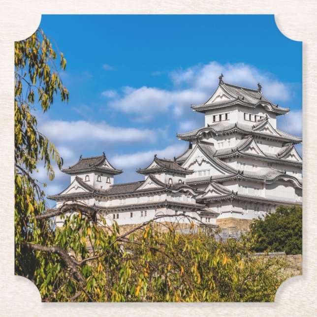 Himeji castle #5, Japan Paper Coaster (Front)