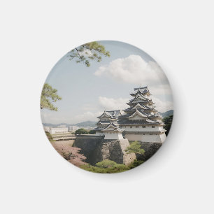 Himeji Castle Majestic Fortress Japanese History Magnet