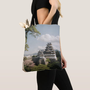 Himeji Castle Majestic Fortress Japanese History Tote Bag