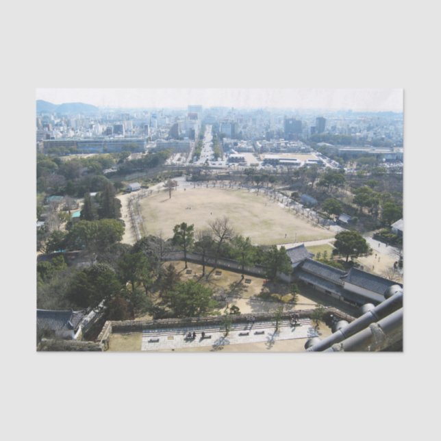 Himeji, Japan (View from atop castle) Tissue Paper (Front)