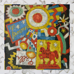 Himmel by Marsden Hartley, Vintage Expressionism Jigsaw Puzzle