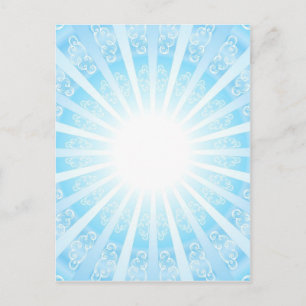 Himmels Tor, blau Postcard