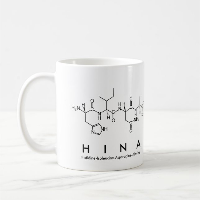 Hina peptide name mug (Left)