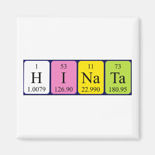 Hinata periodic table name magnet