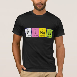 Hinata periodic table name shirt
