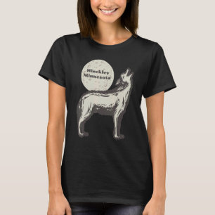 Hinckley Minnesota MN Wolf Moon Howling Souvenir T-Shirt