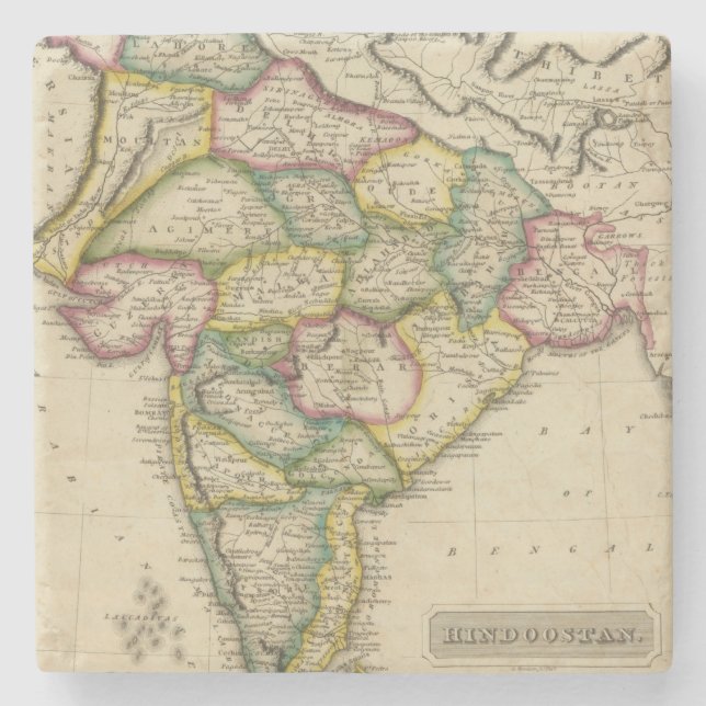 Hindoostan 3 stone coaster (Front)