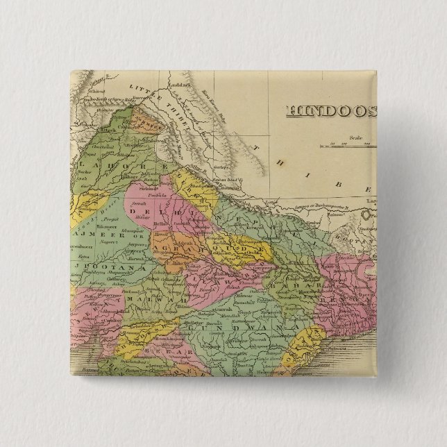 Hindoostan 4 15 cm square badge (Front)