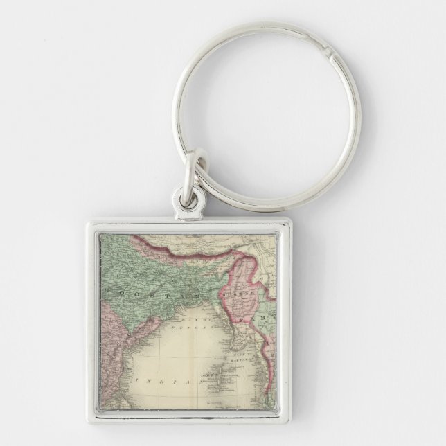 Hindoostan and Farther India Key Ring (Front)