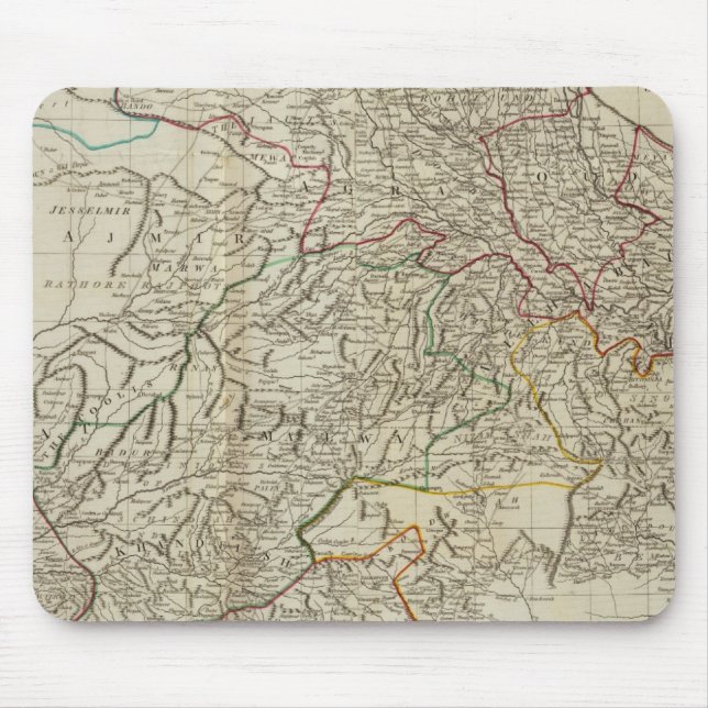 Hindoostan north mouse pad (Front)