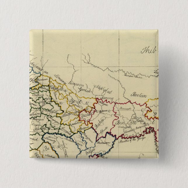 Hindostan 15 Cm Square Badge (Front)