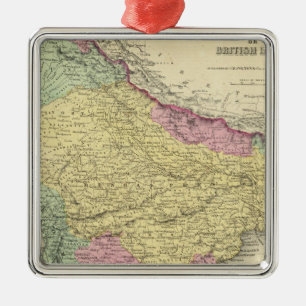Hindostan Or British India 2 Metal Tree Decoration