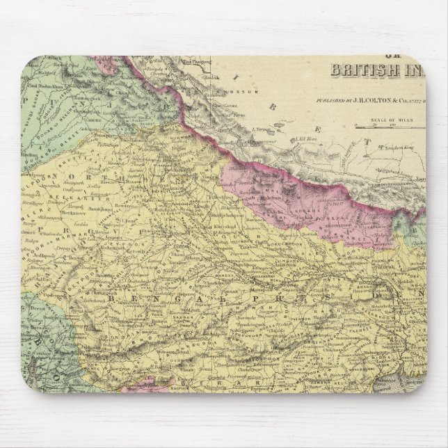 Hindostan Or British India 2 Mouse Pad (Front)